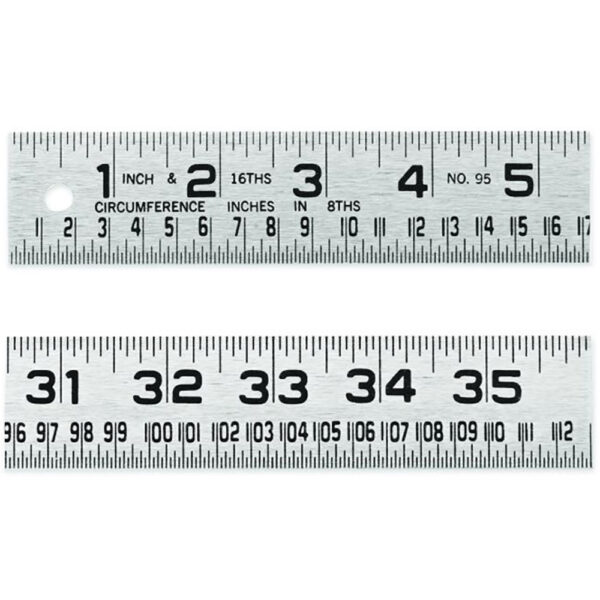 Lufkin 954FTN 1-1/4'' x 4' Tinner's Circumference Steel Rule