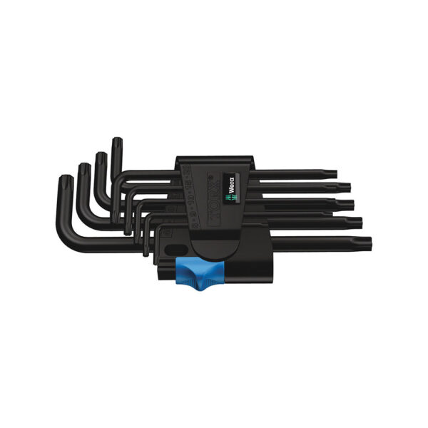 Wera 05024244001 9 Pc. 967/9 TX HF 1 BlackLaser L-Key Set w/ Holding Function