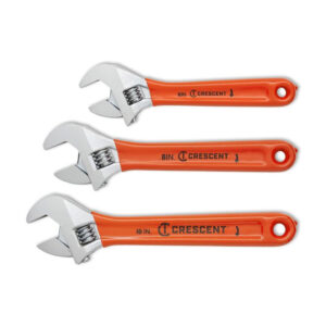 AC26810CV Crescent 3PC Adjustable Cushion Grip Wrench Set 6'', 8'' & 10''