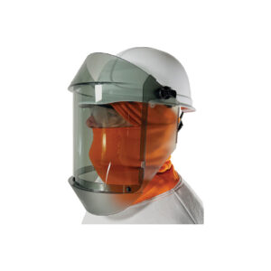 Cementex AFS-360 12 cal/cm2 Arc Rated Face Shield (Gray) w/ Hard Hat and Standard Face Shield Storage Bag