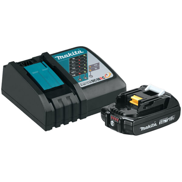 BL1820BDC1 Makita 18V LXT Lithium-Ion Compact Battery And Rapid Charger Starter Pack (2.0Ah)