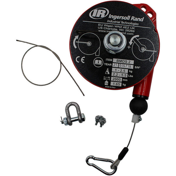 Ingersoll Rand BMDS-2 Medium Duty Short Cable Spring Balancer, 1.0-2.5lbs