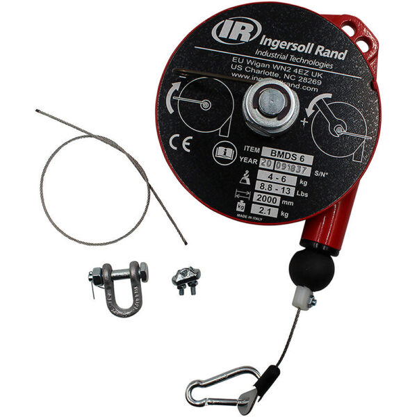 Ingersoll Rand BMDS-6 Medium Duty Short Cable Spring Balancer, 8.8-13.2lbs