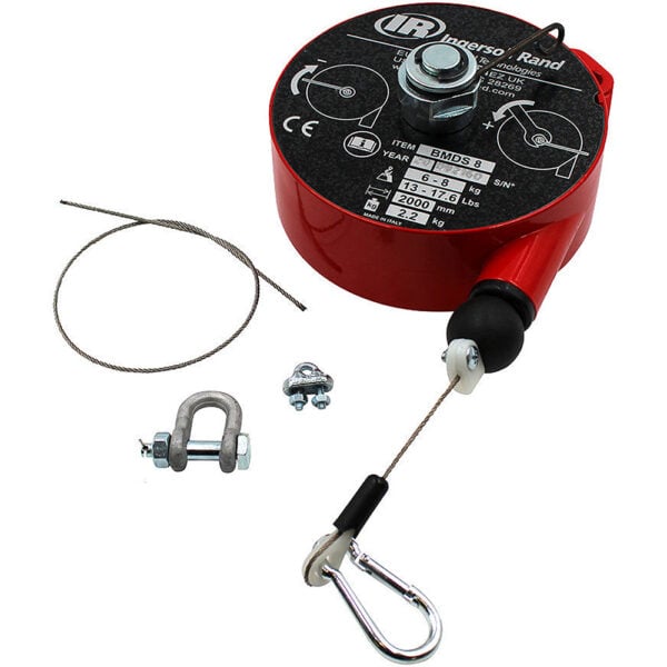 Ingersoll Rand BMDS-8 Medium Duty Short Cable Spring Balancer, 13.2-17.6lbs