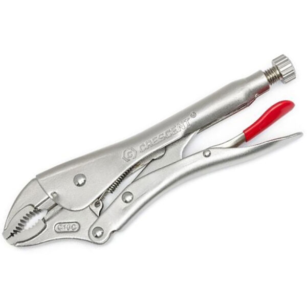C5CVN Crescent 5'' Curved Jaw Locking Pliers with Wire Cutter