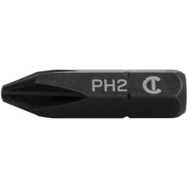 CAB1PH2-2 Crescent #2 x 1'' Phillips Insert Bit - 2 Pack