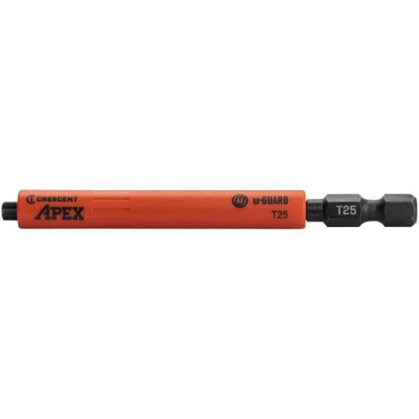 CAUGB3BT25-25 Crescent T25 x 3-1/2'' Torx u-GUARD Covered Impact Power Bit - 25 Pack