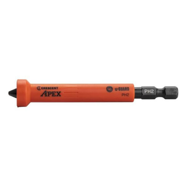 CAUMB3BSL4-5-2 Crescent 2PC Slotted 4-5 u-GUARD Covered Magnetic Impact Power Bits