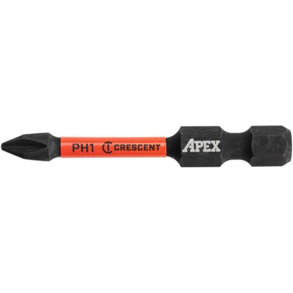 CAVB2PH1-25 Crescent #1 x 2'' Phillips VORTEX Impact Power Bit - 25 Pack