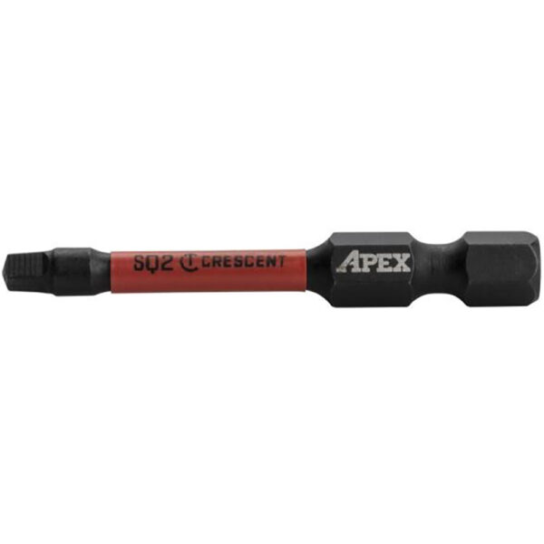 CAVB2SQ2-25 Crescent #2 x 2'' Square VORTEX Impact Power Bit - 25 Pack