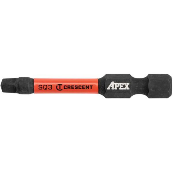 CAVB2SQ3-25 Crescent #3 x 2'' Square VORTEX Impact Power Bit - 25 Pack