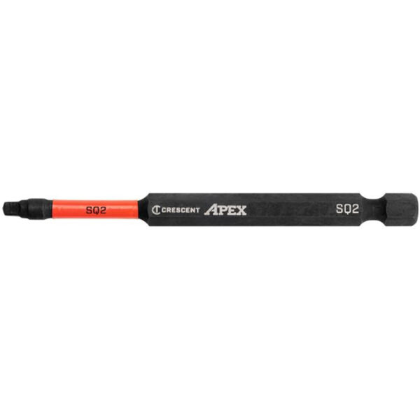 CAVB3SQ2-25 Crescent #2 x 3-1/2'' Square VORTEX Impact Power Bit - 25 Pack