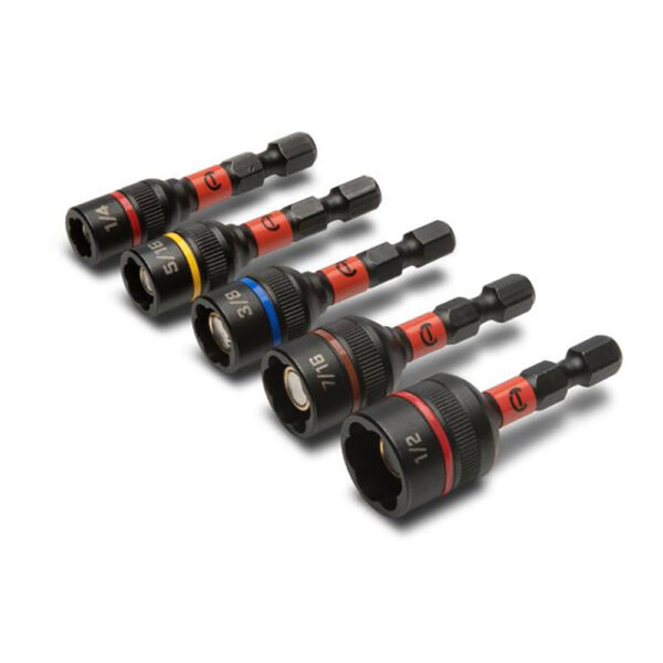 CAVBXM1R-5 Crescent 5 Piece Bolt Biter Impact Nut Driver and Extractor Set