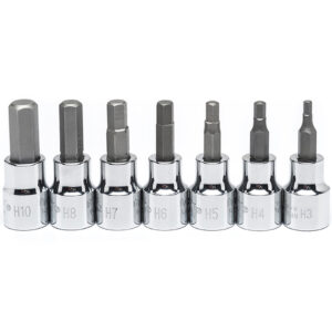 CBSS1N Crescent 7 Pc. 3/8'' Drive Hex Bit Metric Socket Set