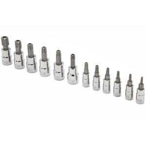 CBSS2TN Crescent 12 Pc. 1/4'' & 3/8'' Drive Tamper Proof Torx Bit Socket Set