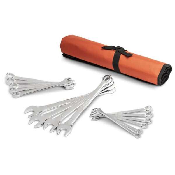 CCWS5-05 Crescent 15PC 12 Point Metric Combination Wrench Set with Tool Roll