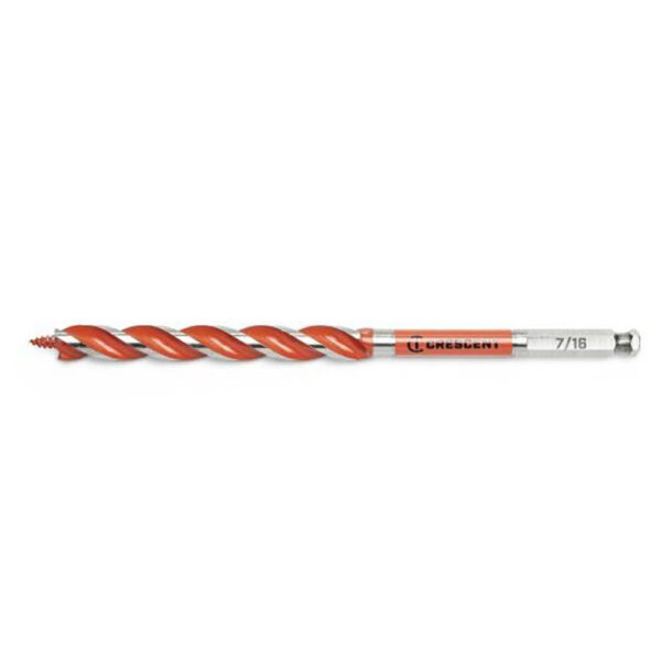 CDAG-7525 Crescent 7/16'' x 7-1/2'' Solid Auger Drill Bit