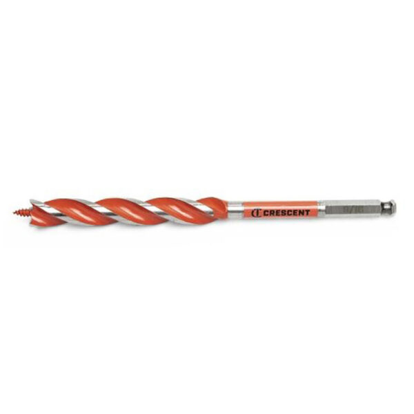 CDAG-7531 Crescent 9/16'' x 7-1/2'' Solid Auger Drill Bit