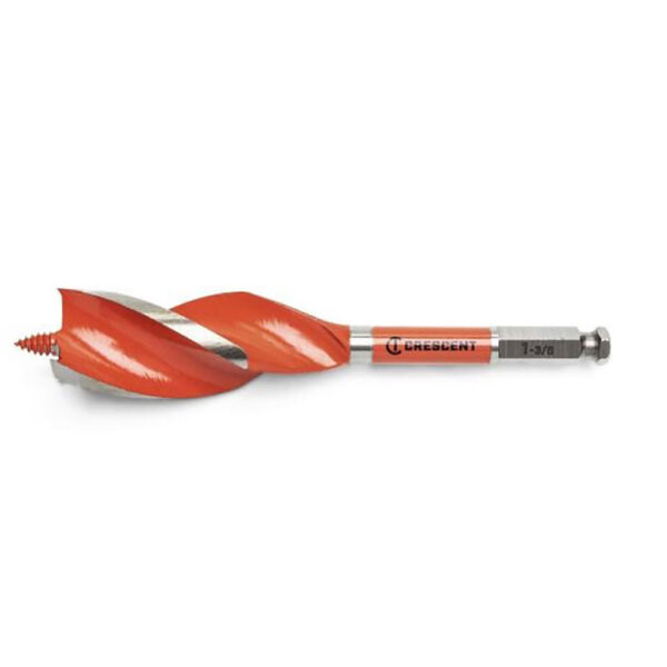 CDAG-7551 Crescent 1-3/8'' x 7-1/2'' Solid Auger Drill Bit