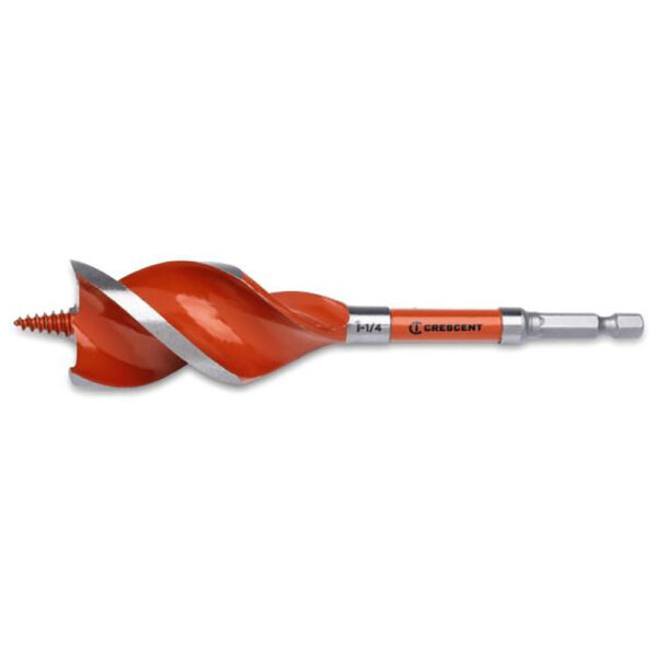 CDSA-649 Crescent 1-1/4'' x 6'' High Speed Auger Drill Bit