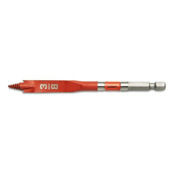 CDSP-421 Crescent 3/8'' x 4'' Screw Point Spade Drill Bit