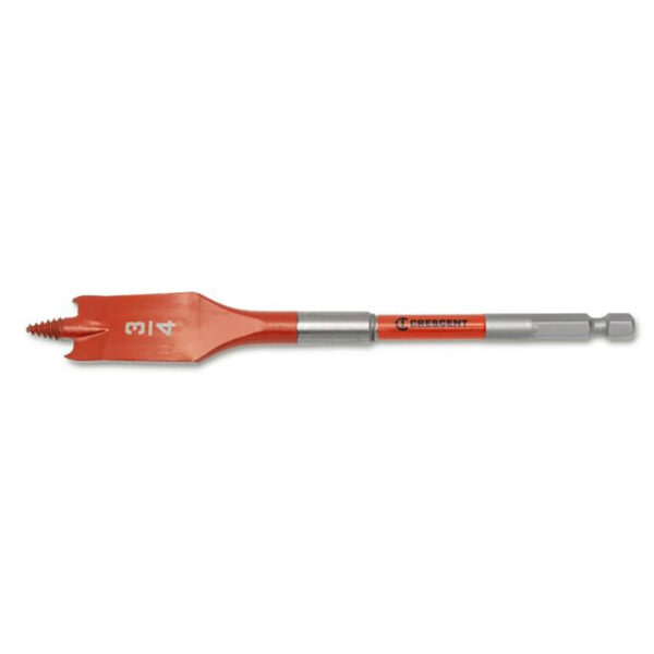 CDSP-637 Crescent 3/4'' x 6'' Screw Point Spade Drill Bit