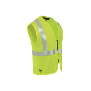 Cementex CHVMV2Z-S 4.6 cal/cm2 ANSI Class 2 Hi-Vis Mesh Vest w/ FR Zip Front Closure - SMALL