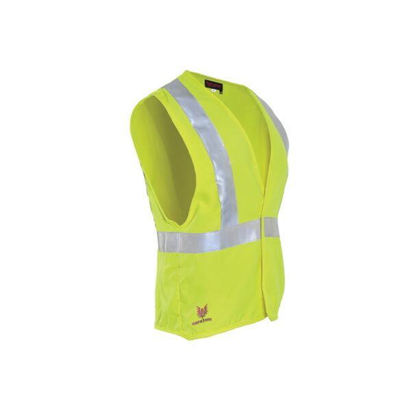 Cementex CPHVVA2Z-2X 8 cal/cm2 ANSI Class 2 Hi-Vis Woven Vest w/ FR Zip Front Closure - 2X-LARGE