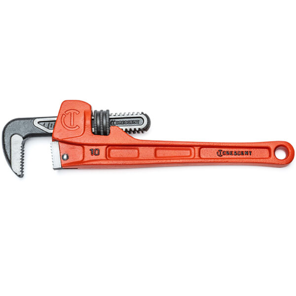 CIPW10S Crescent 10'' Cast Iron Slim Jaw Pipe Wrench