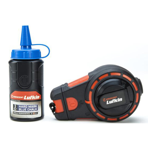 Lufkin CL100BA 100' Contractor Chalk & Reel w/ HardMark Blue Chalk