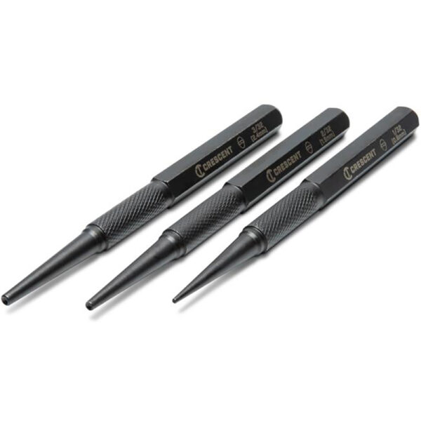 CNPS12332S Crescent Steel Nail Punch 3PC Set
