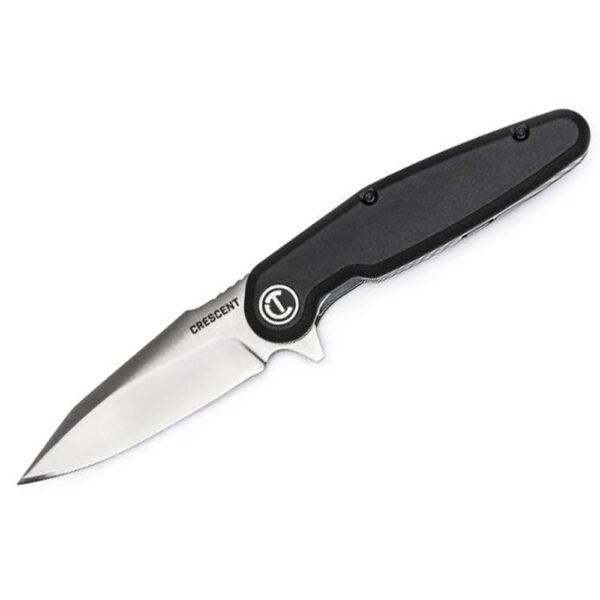 CPK350C Crescent 3-1/2'' Harpoon Blade Composite Handle Pocket Knife, Black