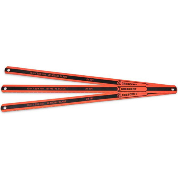 CRBB1003 Crescent 10'' Bi-Metal Hacksaw Replacement Blade 24 TPI 3PK