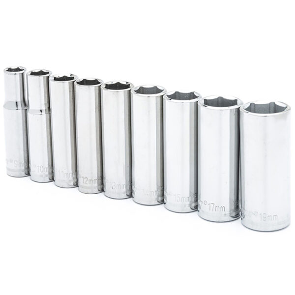 CSAS7N Crescent 9 Pc. 3/8'' Drive 6 Point Deep Metric Socket Set