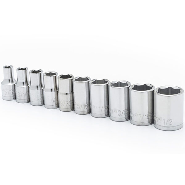 CSAS8N Crescent 10 Pc. 1/4'' Drive 6 Point Standard SAE Socket Set