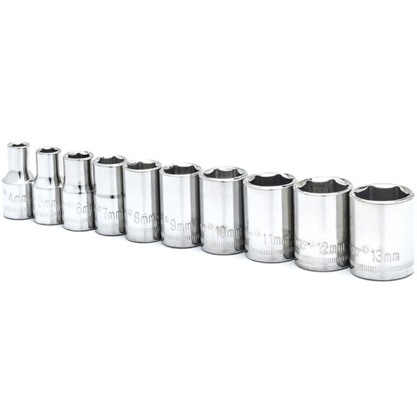 CSAS9N Crescent 10 Pc. 1/4'' Drive 6 Point Standard Metric Socket Set