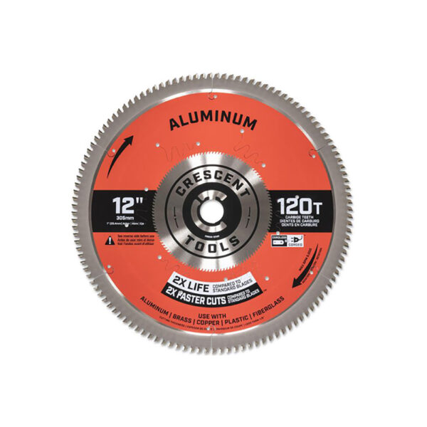 CSBAN-12120 Crescent 12'' x 120-Tooth Thin Aluminum Circular Saw Blade