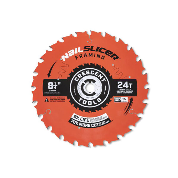 CSBFR-824 Crescent 8-1/4'' x 24-Tooth NailSlicer Framing Circular Saw Blade