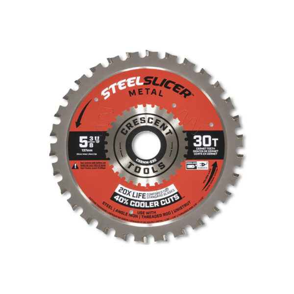 CSBMM-530 Crescent 5-3/8'' x 30-Tooth SteelSlicer Medium Metal Circular Saw Blade