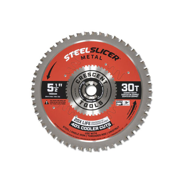 CSBMM-5530 Crescent 5-1/2'' x 30-Tooth SteelSlicer Medium Metal Circular Saw Blade