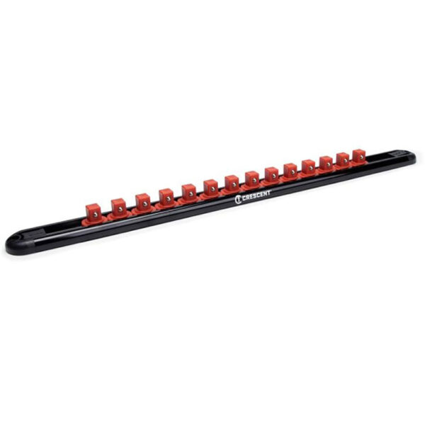 CSR38 Crescent 3/8'' Drive Magnetic Socket Rail Includes 14 Clips