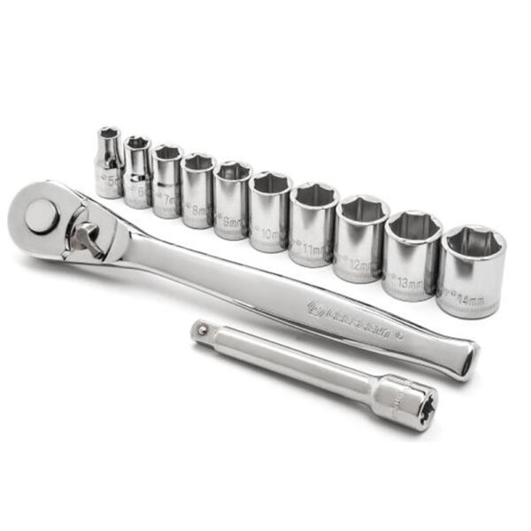 CSWS14MM12 Crescent 12PC 1/4'' Drive 6 Point Metric Mechanics Tool Set