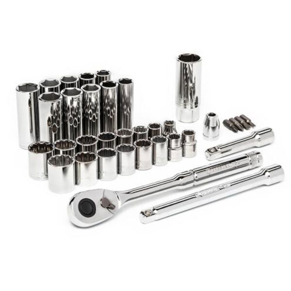 CTK35 Crescent 35PC 3/8'' Drive 6 and 12 Point Standard & Deep SAE/Metric Mechanics Tool Set