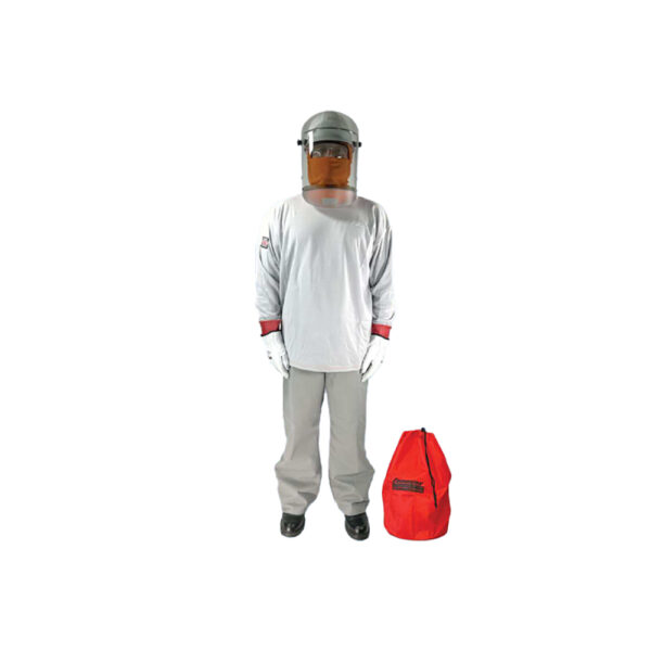 Cementex CUL11-K-3X0 11 cal/cm2 UltraLite Series Shirt and Pant Kit in Arc Face Shield Storage Bag with Class 0 Glove Kit - 3X-LARGE