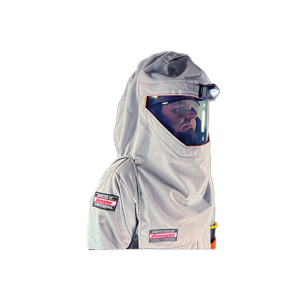 Cementex CUL40-AFH-V-G 40 cal/cm2 UltraLite Arc Flash Hood w/ Vent Fan