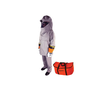 Cementex CUL40COPKLFV-XL00 40 cal/cm2 UltraLite Series Coat/OverPant Kit in Duffel Bag w/ Lift Front Hood, Vent Fan, & Class 00 Glove Kit - XL