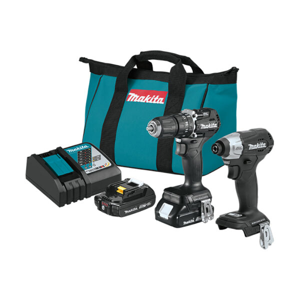 CX205RB Makita 18V LXT Lithium-Ion Sub-Compact Brushless Cordless 2PC Combo Kit (2.0Ah)