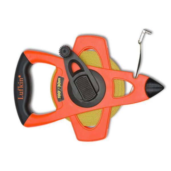 Lufkin FM030DM 1/2'' x 30m/100' Fiberglass SAE/Metric Dual Sided Engineer's Tape Measure