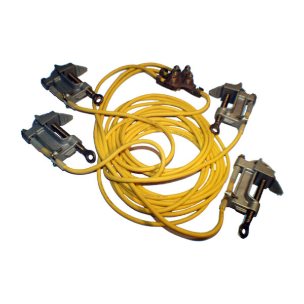 Cementex CPGS4W-7028 Special 4 Way Grounding Set 2/0 Cable with 3 - 6' leads and 1 - 10' lead