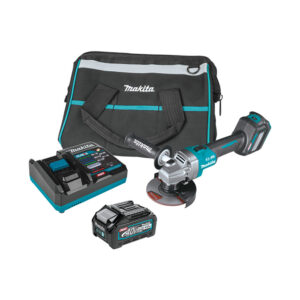 GAG04M1 Makita 40V max XGT Brushless Cordless 4-1/2'' / 5'' Angle Grinder Kit, with Electric Brake, AWS Capable (4.0Ah)